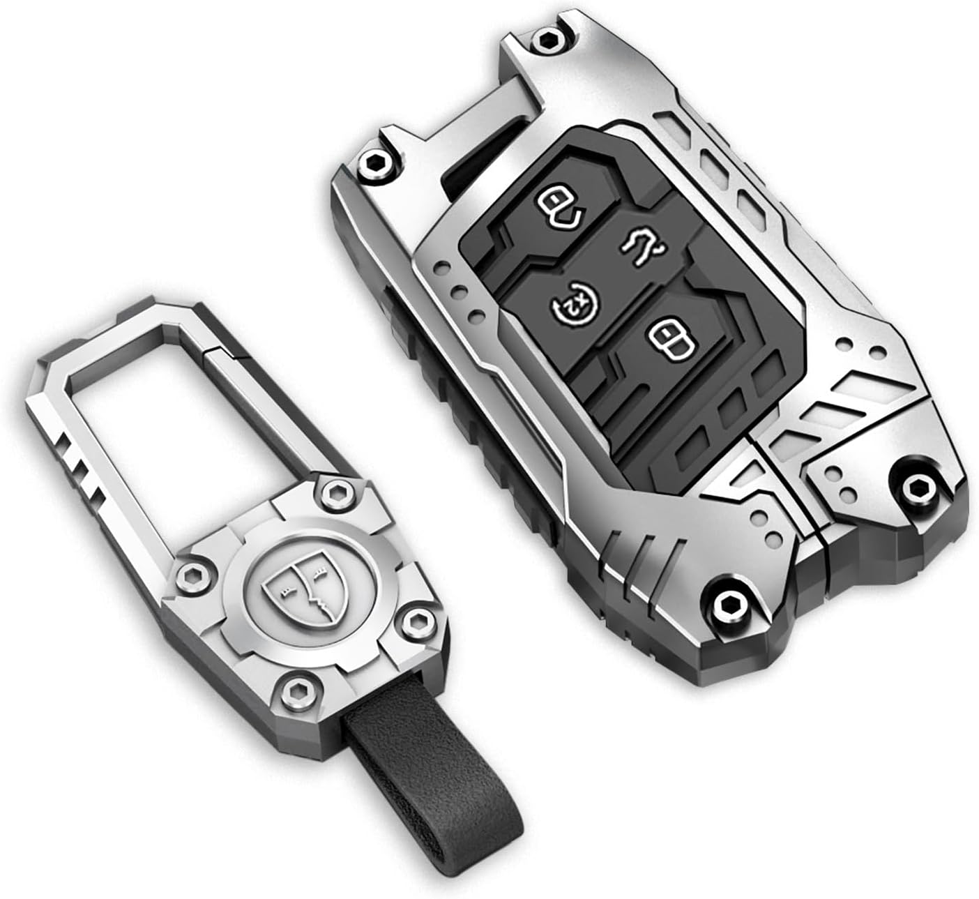 Key Fob Cover For VW Golf,Metal-Mecha