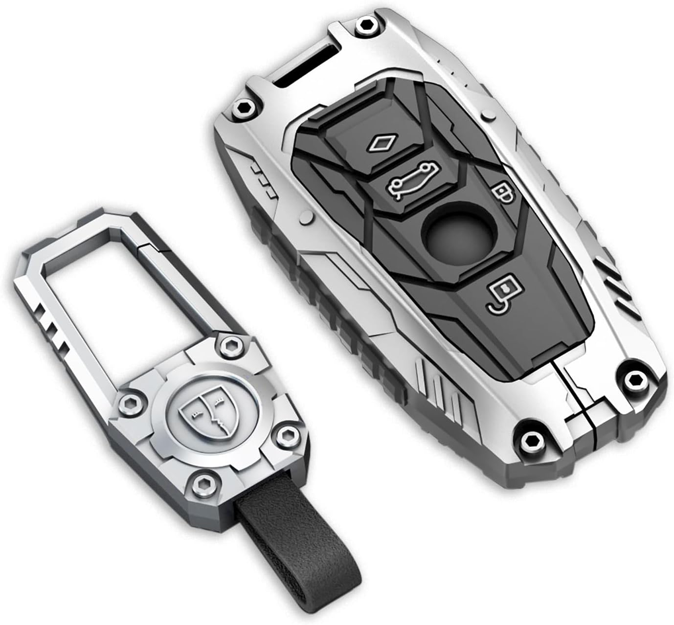 Key Fob Cover For BMW,Metal-Mecha
