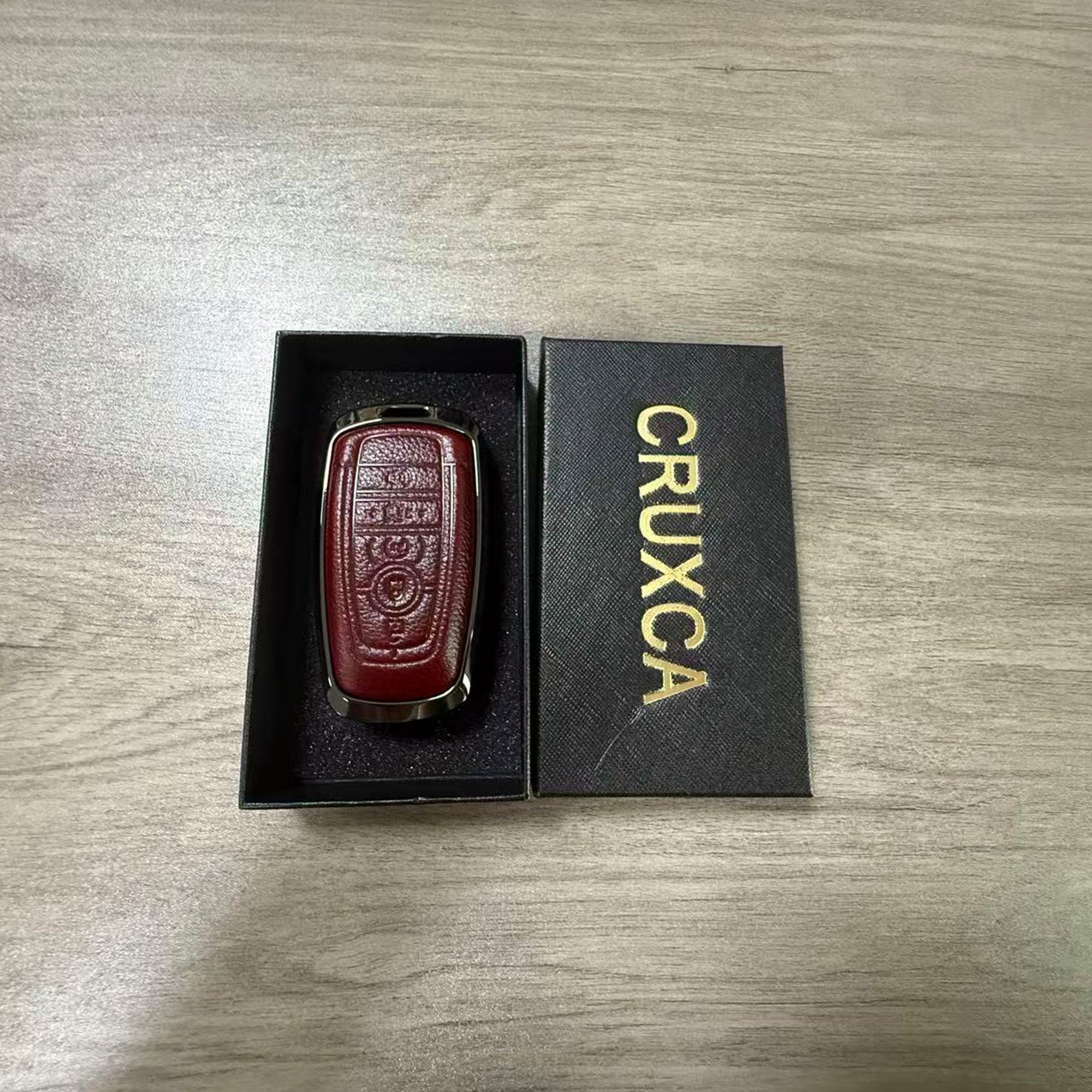 CRUXCA Key Fob Cover with Keychain | for Ford F-150, Explorer, Bronco, Mustang & More