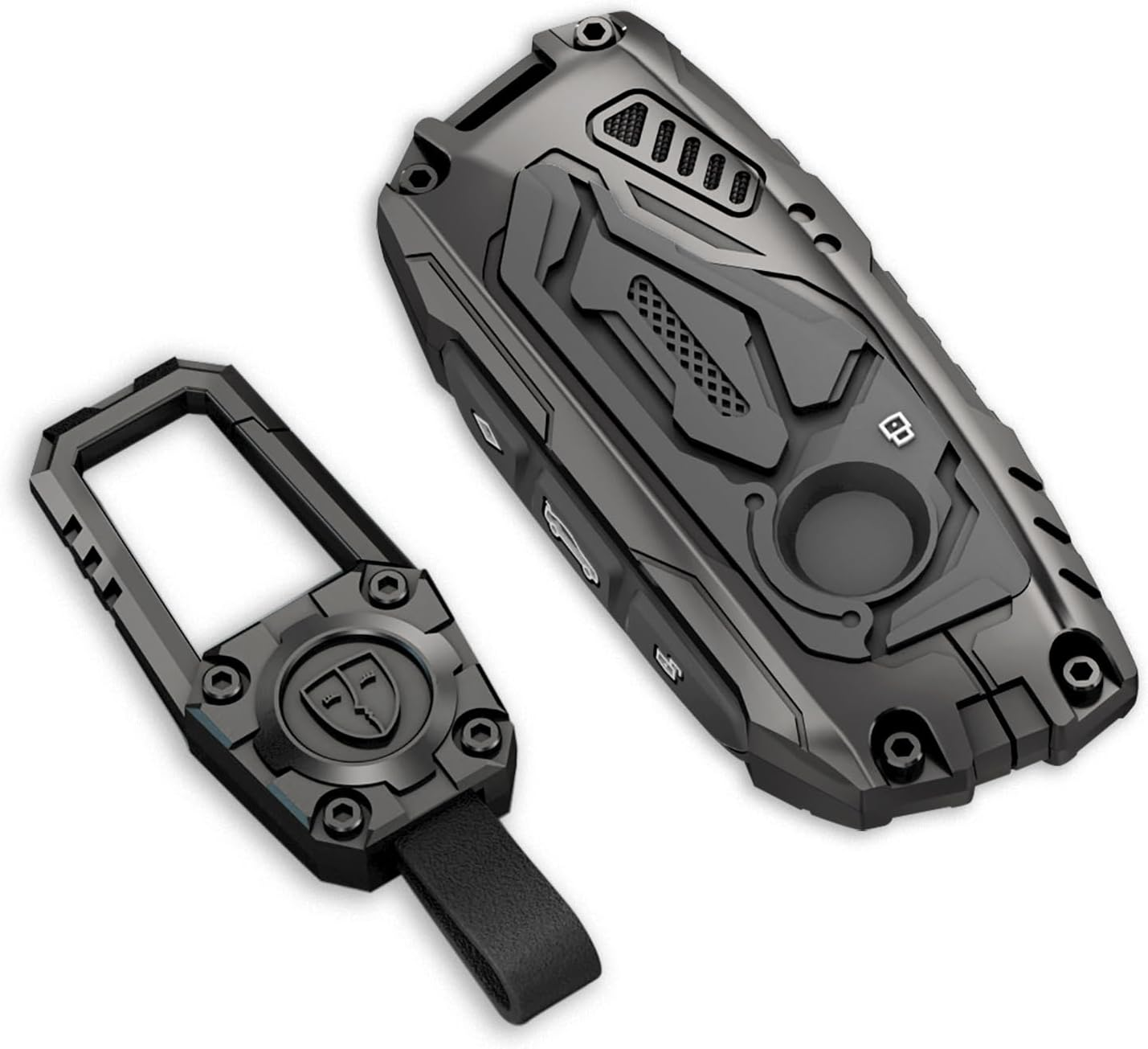 Key Fob Cover For BMW 5,Metal-Mecha