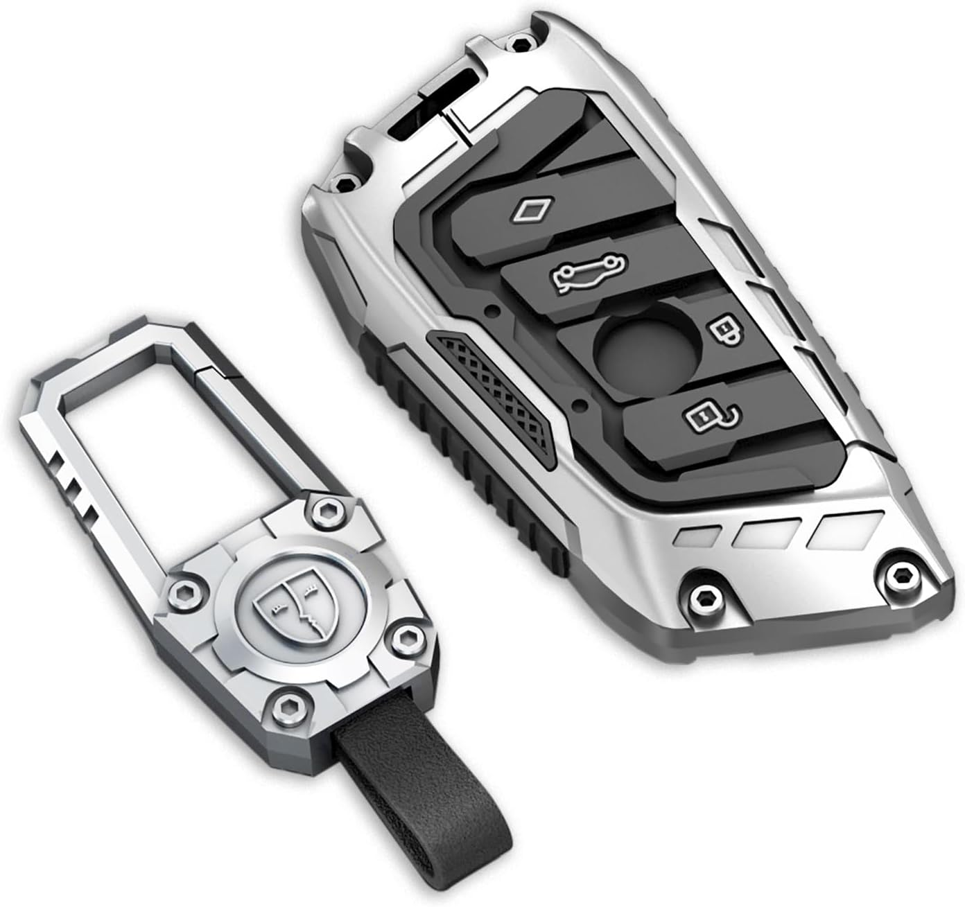 Key Fob Cover For BMW 3,Metal-Mecha