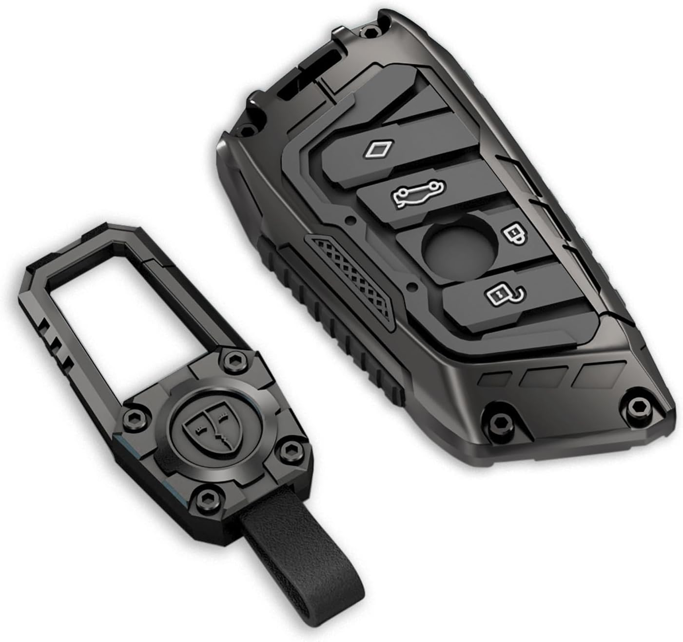 Key Fob Cover For BMW 3,Metal-Mecha