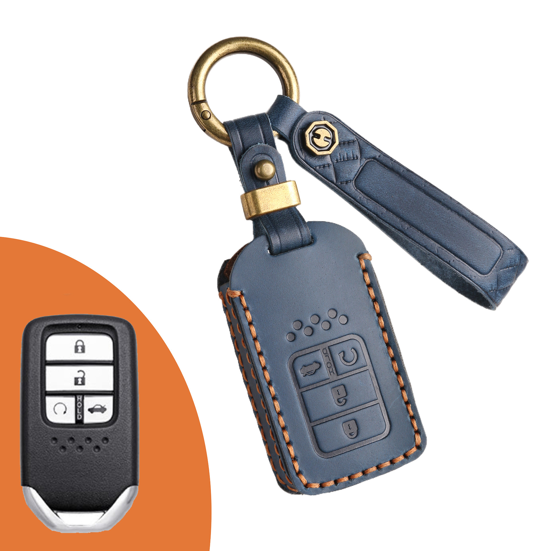 Key Fob Cover For Honda,Crazy Horse Leather