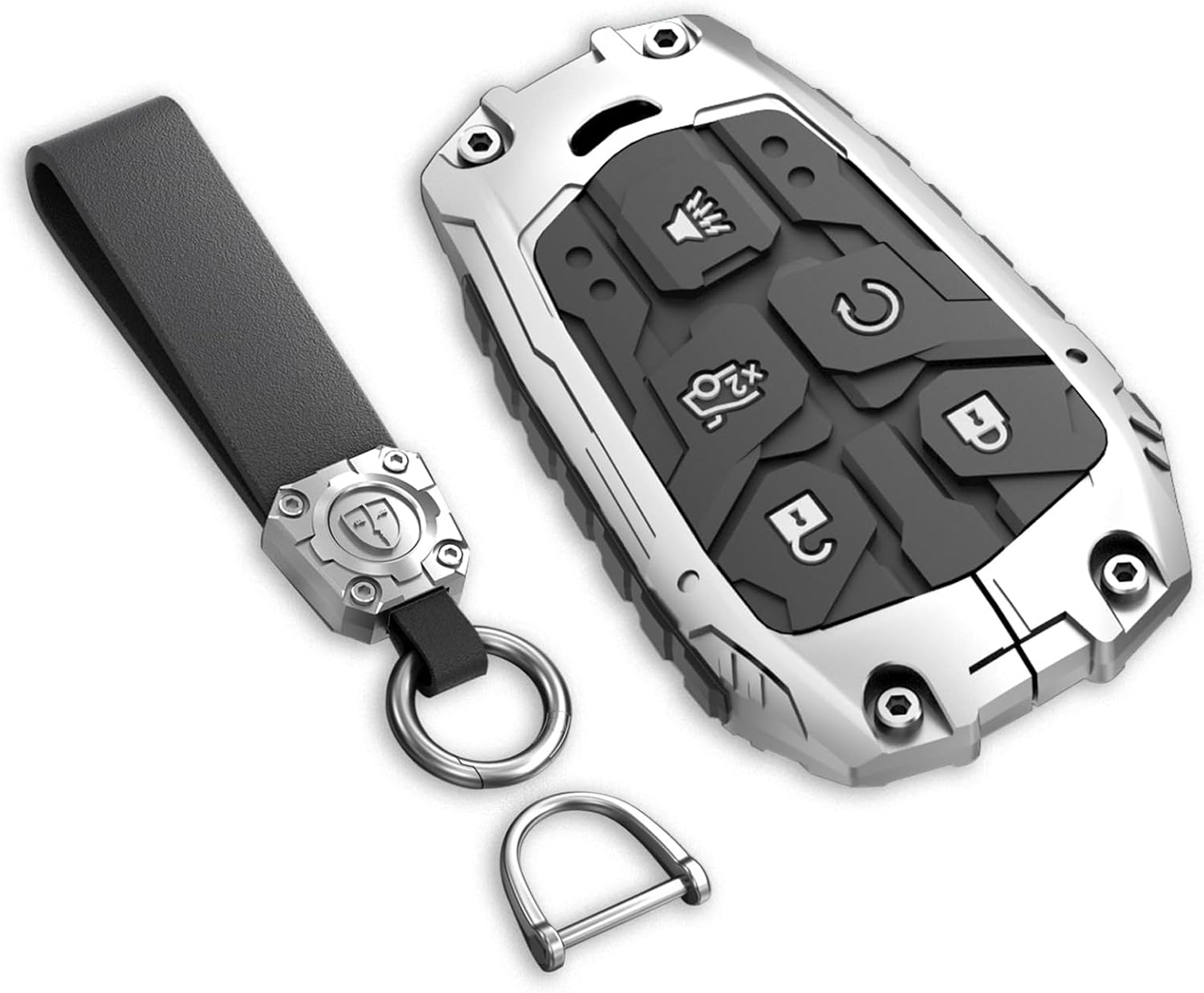 Key Fob Cover For Cadillac,Metal-Mecha