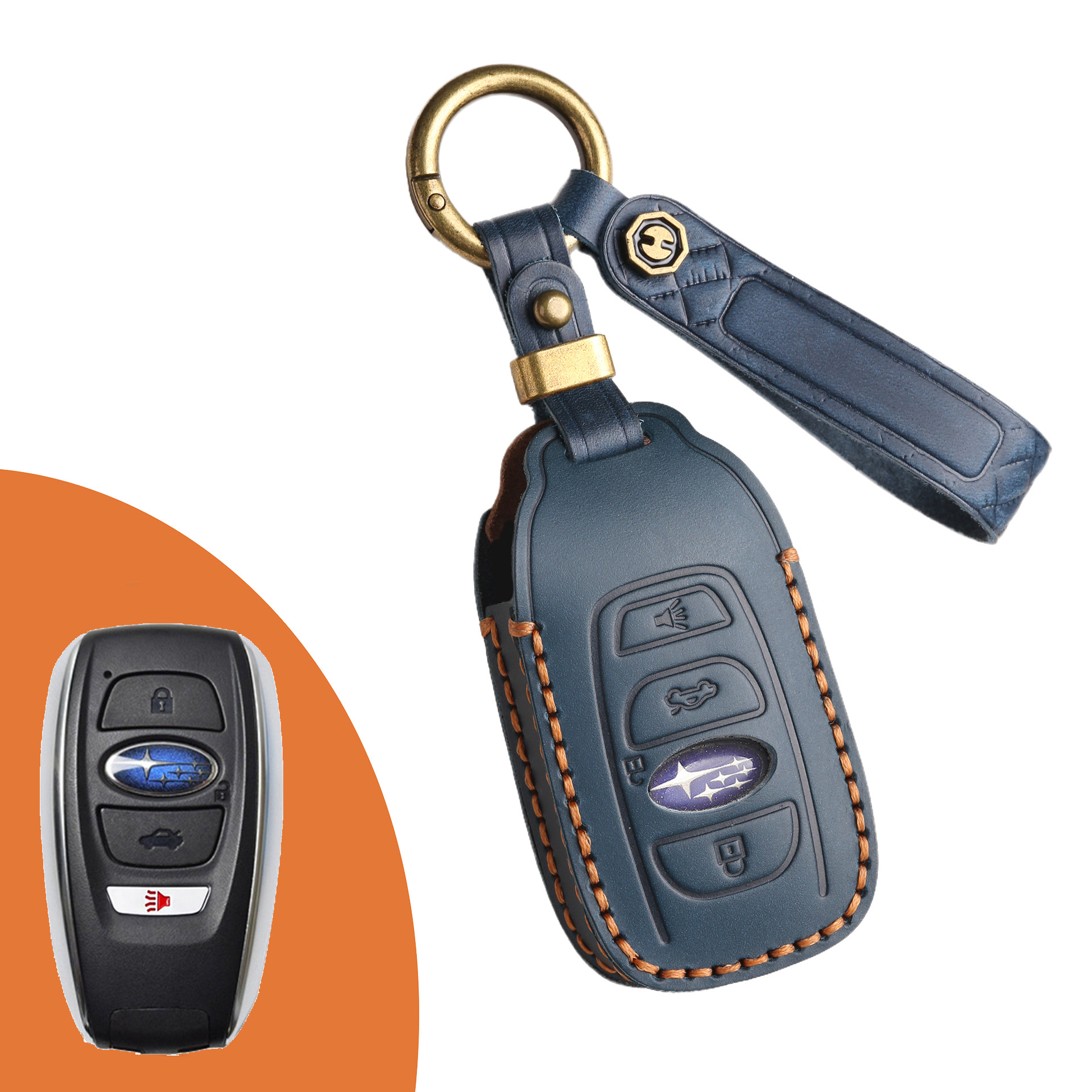 Key Fob Cover For Subaru,Crazy Horse Leather