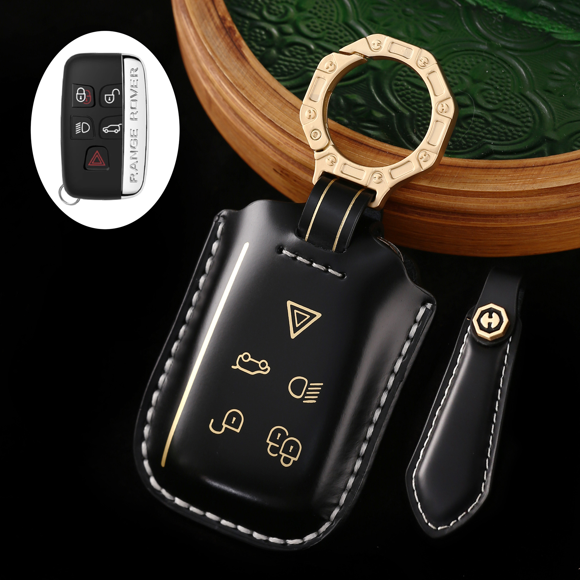 Key Fob Cover For Land Rover,Cordovan Leather