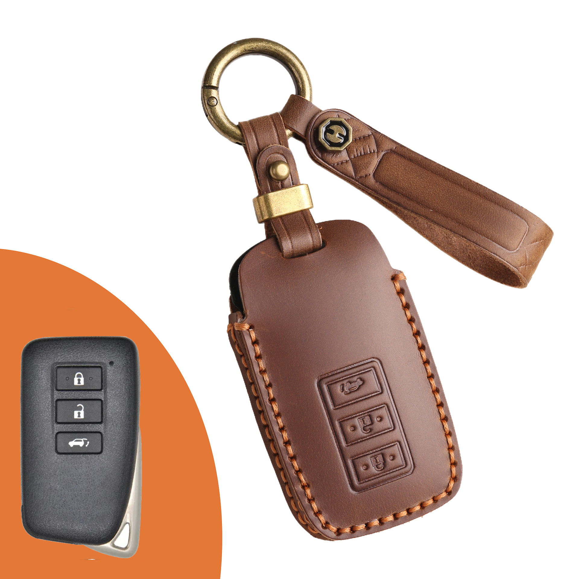 Key Fob Cover For Lexus,Crazy Horse Leather