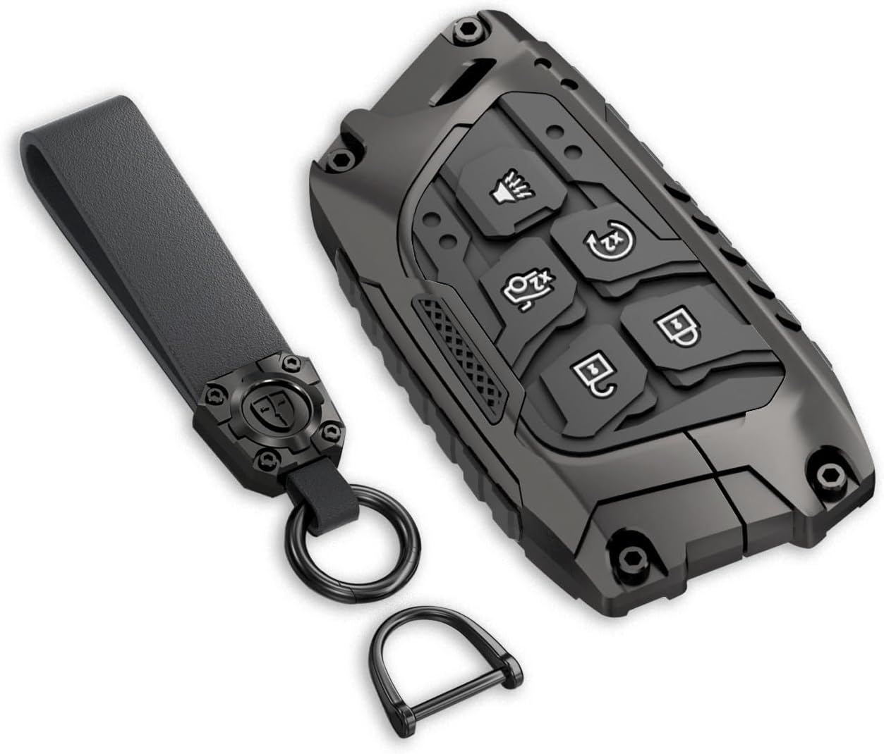 Key Fob Cover For Cadillac CT4,Metal-Mecha
