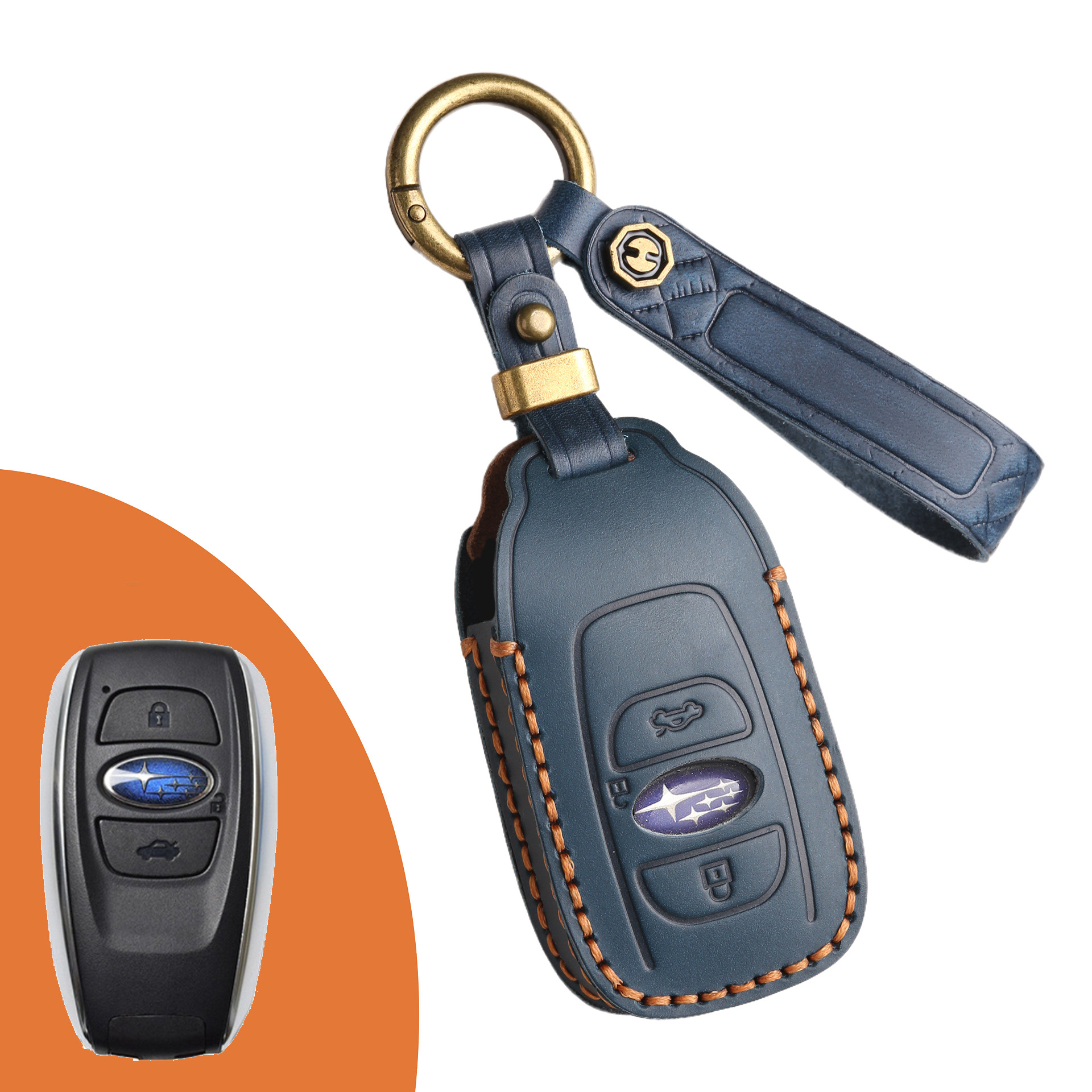 Key Fob Cover For Subaru,Crazy Horse Leather