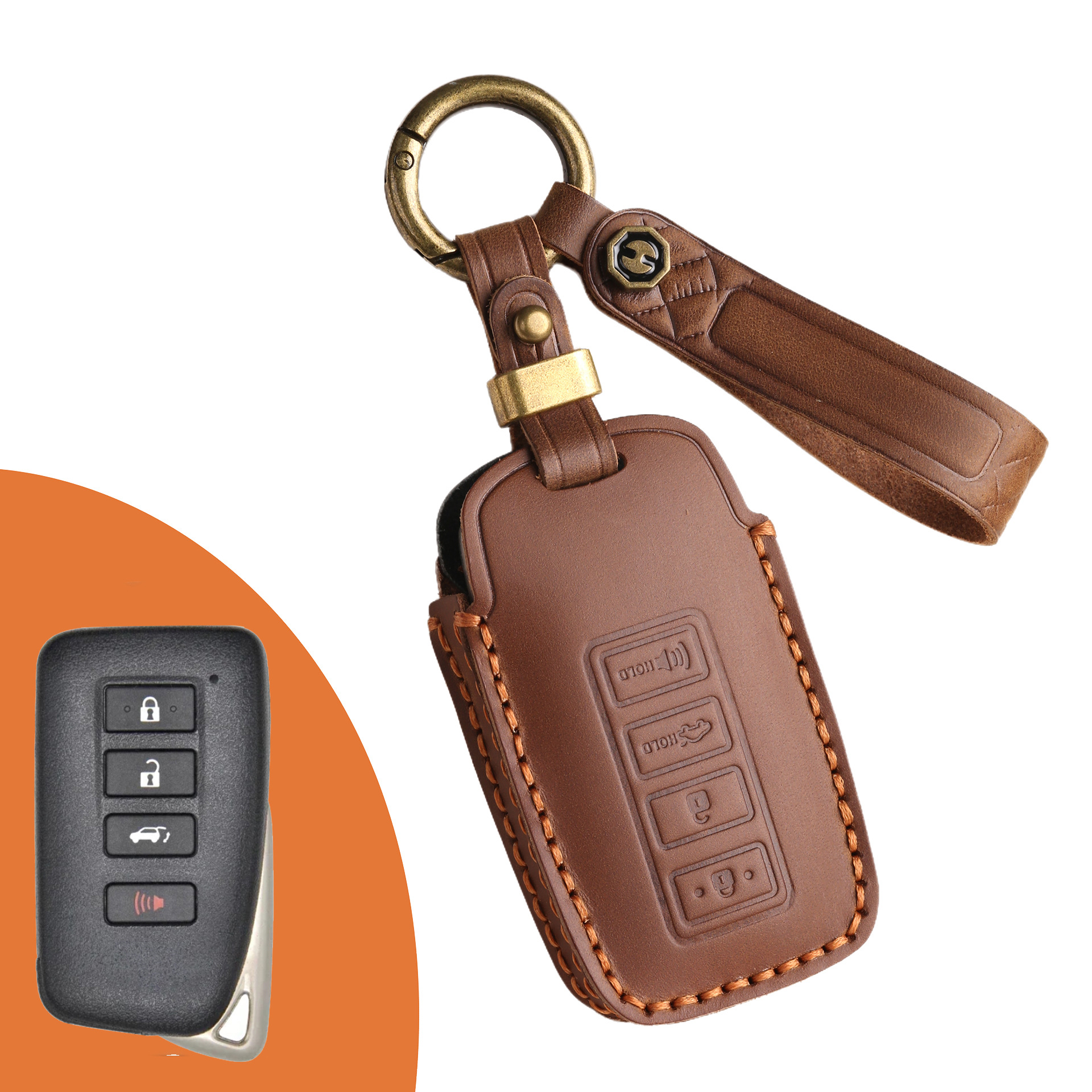 Key Fob Cover For Lexus,Crazy Horse Leather