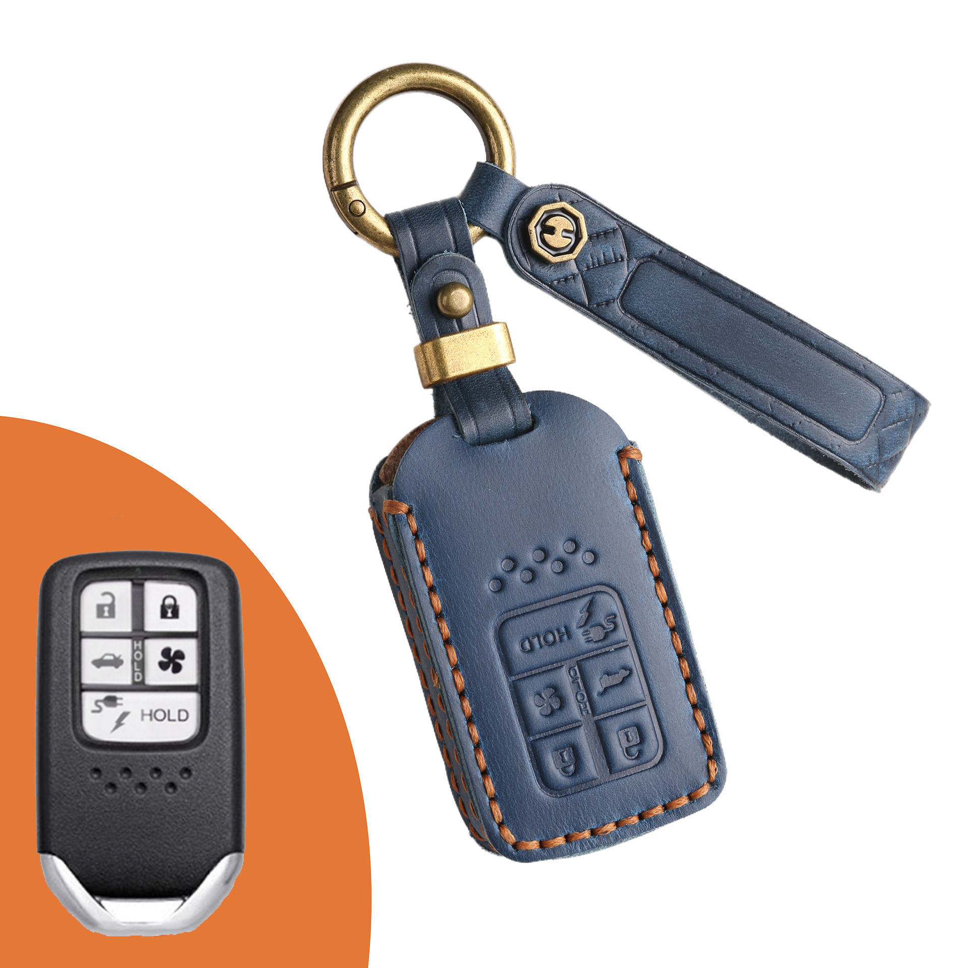Key Fob Cover For Honda,Crazy Horse Leather