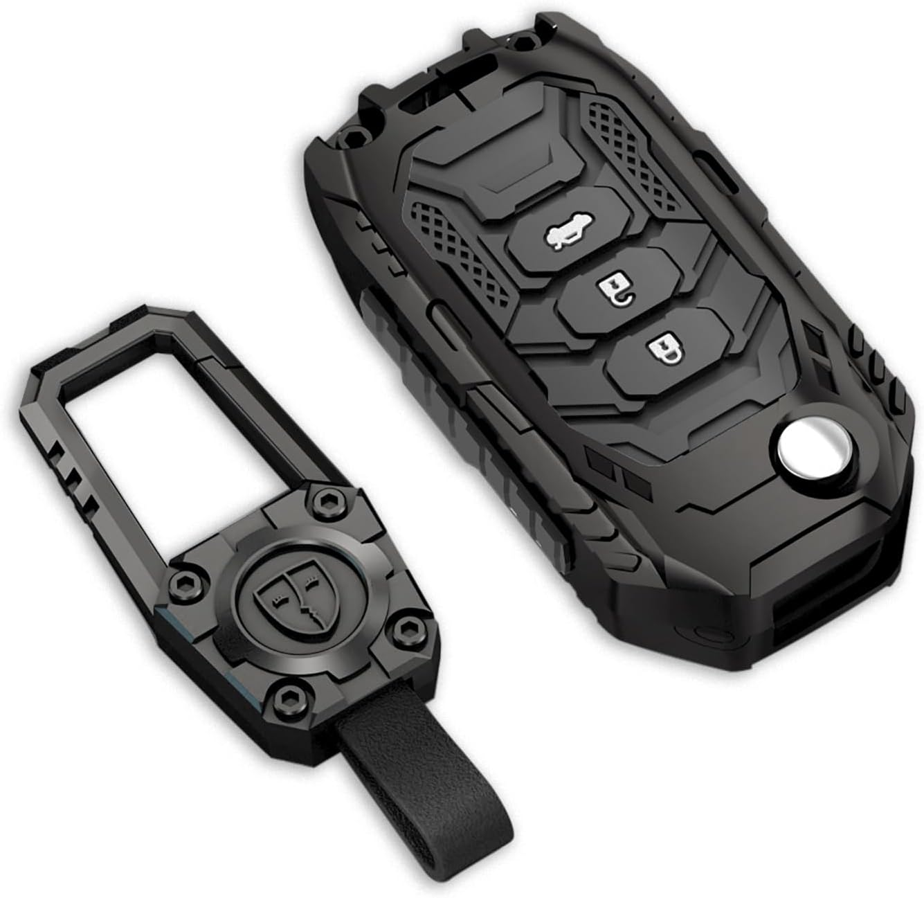 Key Fob Cover For Honda Fit,Metal-Mecha
