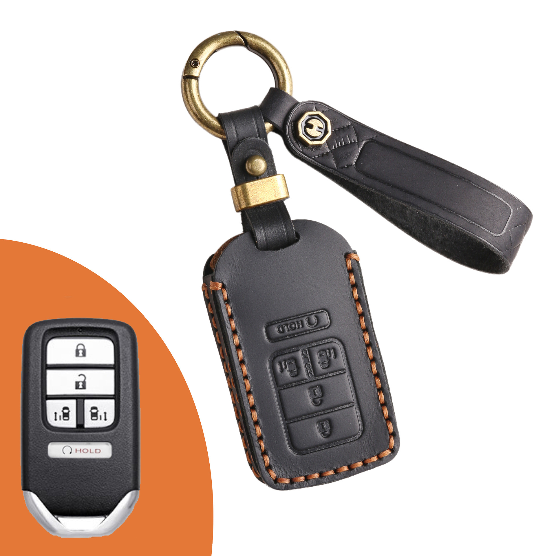 Key Fob Cover For Honda,Crazy Horse Leather