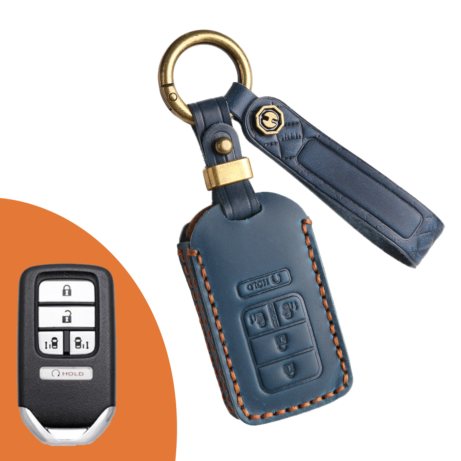 Key Fob Cover For Honda,Crazy Horse Leather