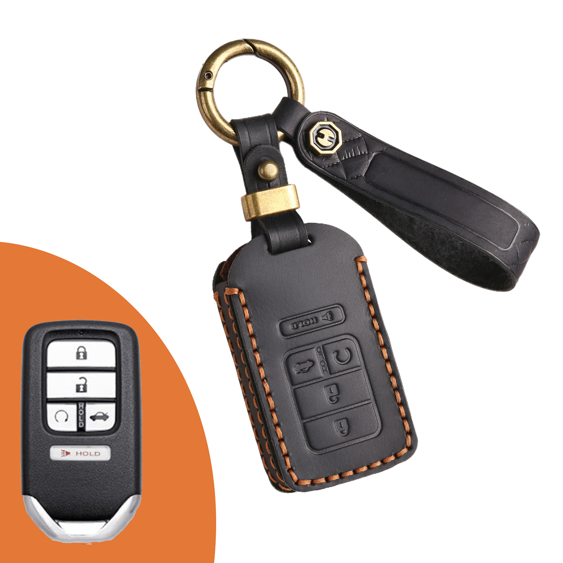 Key Fob Cover For Honda,Crazy Horse Leather