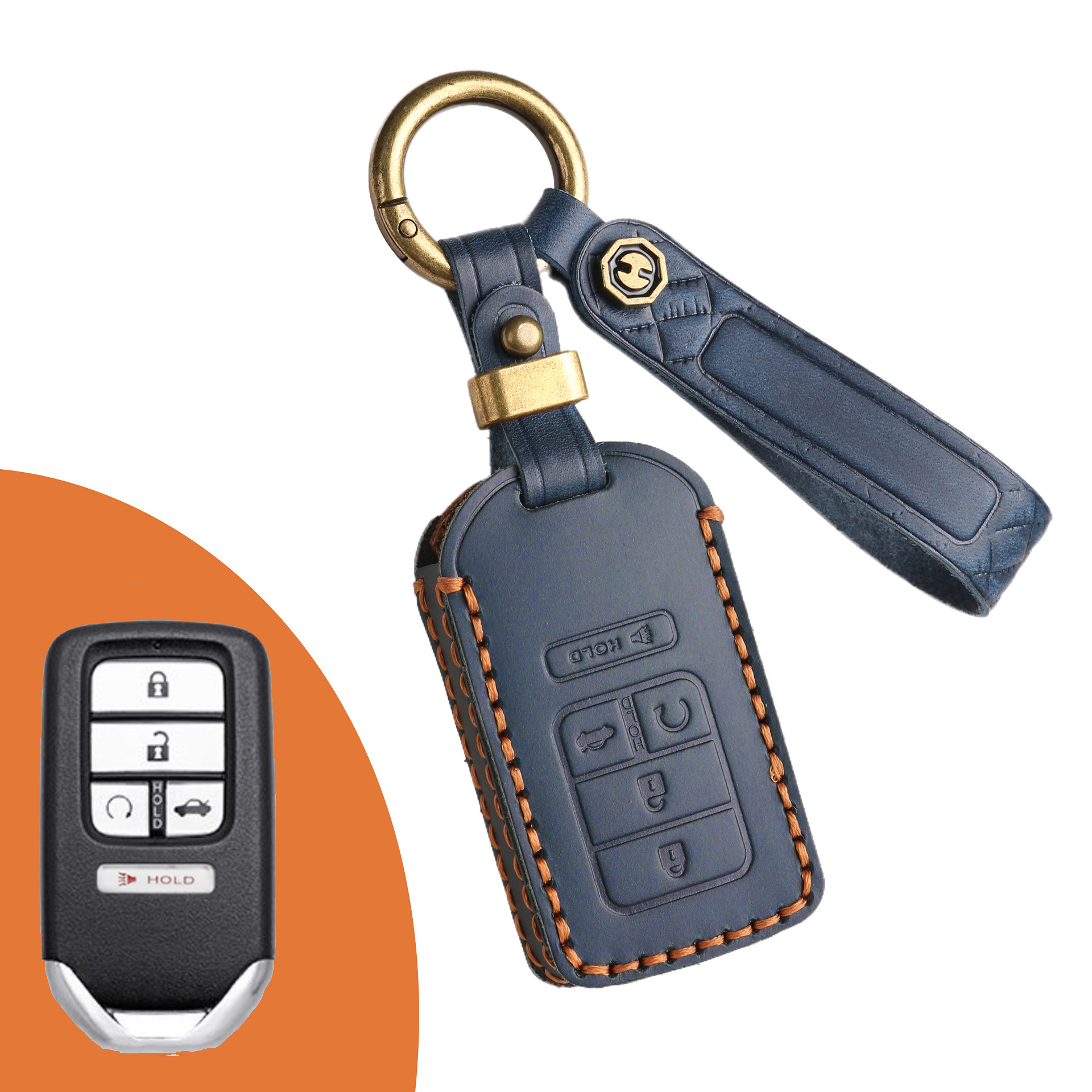 Key Fob Cover For Honda,Crazy Horse Leather