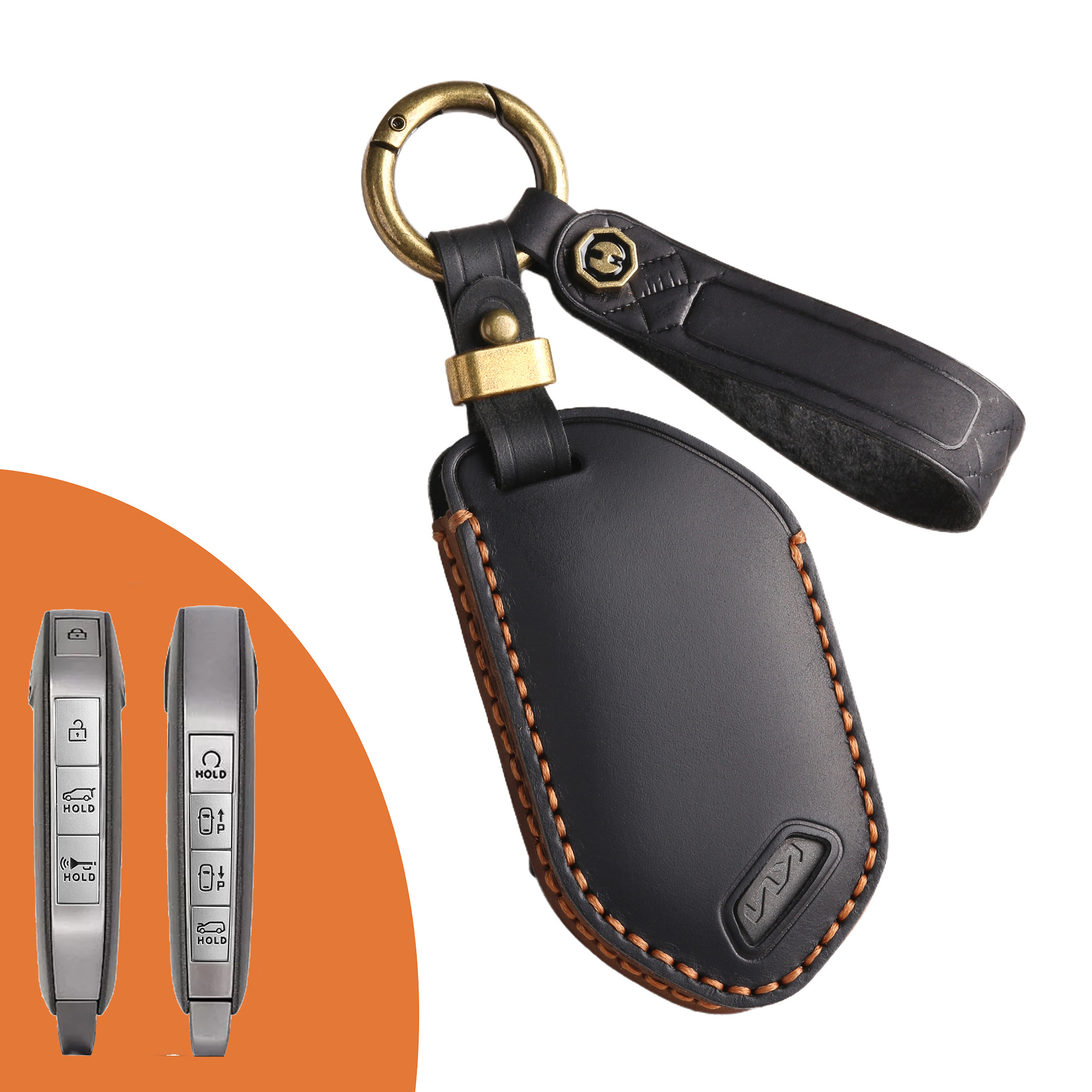Key Fob Cover For Kia Sorento,Crazy Horse Leather