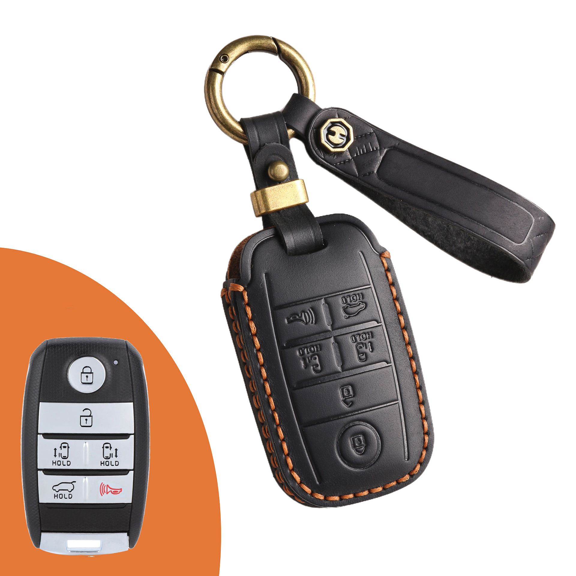 Key Fob Cover For Kia,Crazy Horse Leather
