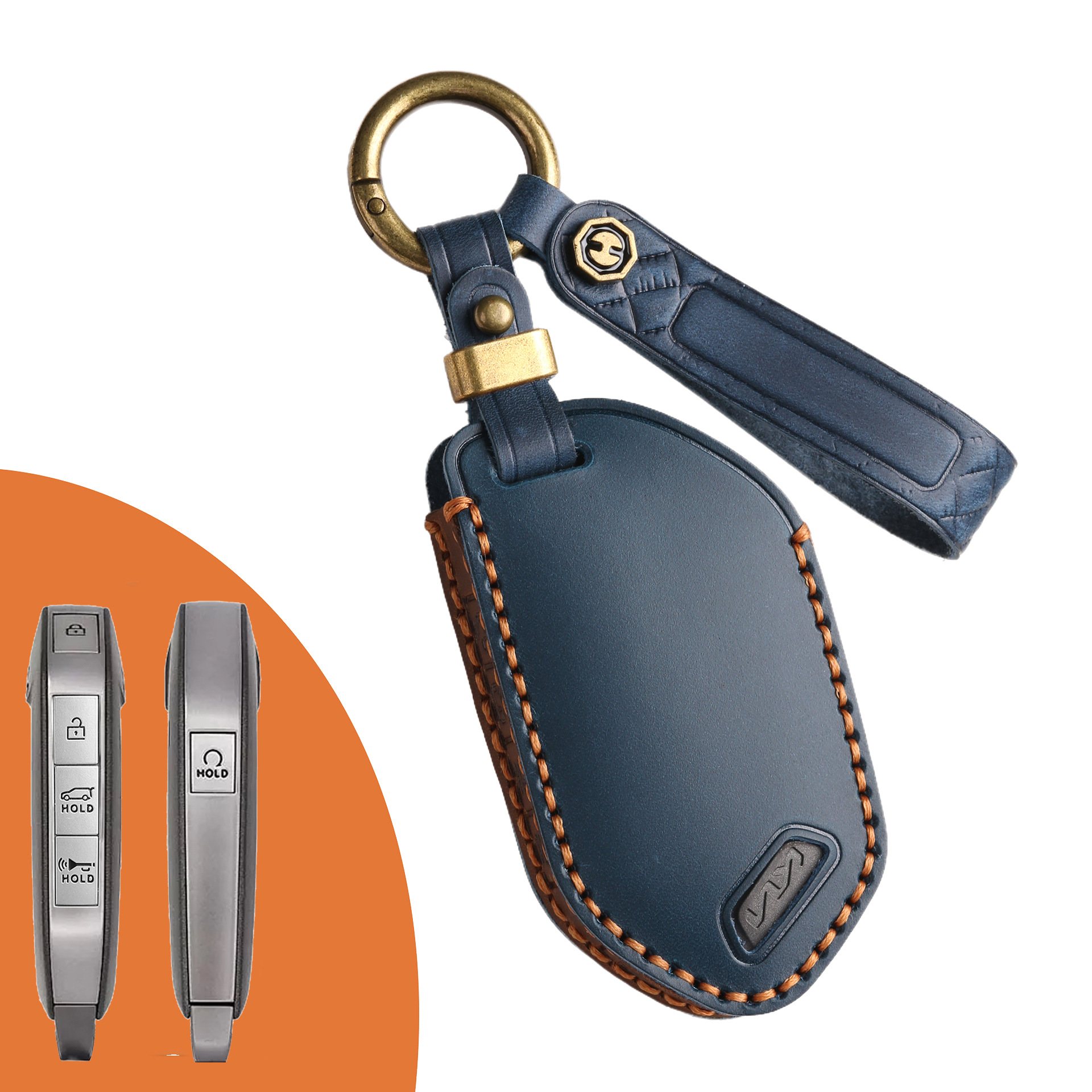 Key Fob Cover For Kia Sorento,Crazy Horse Leather