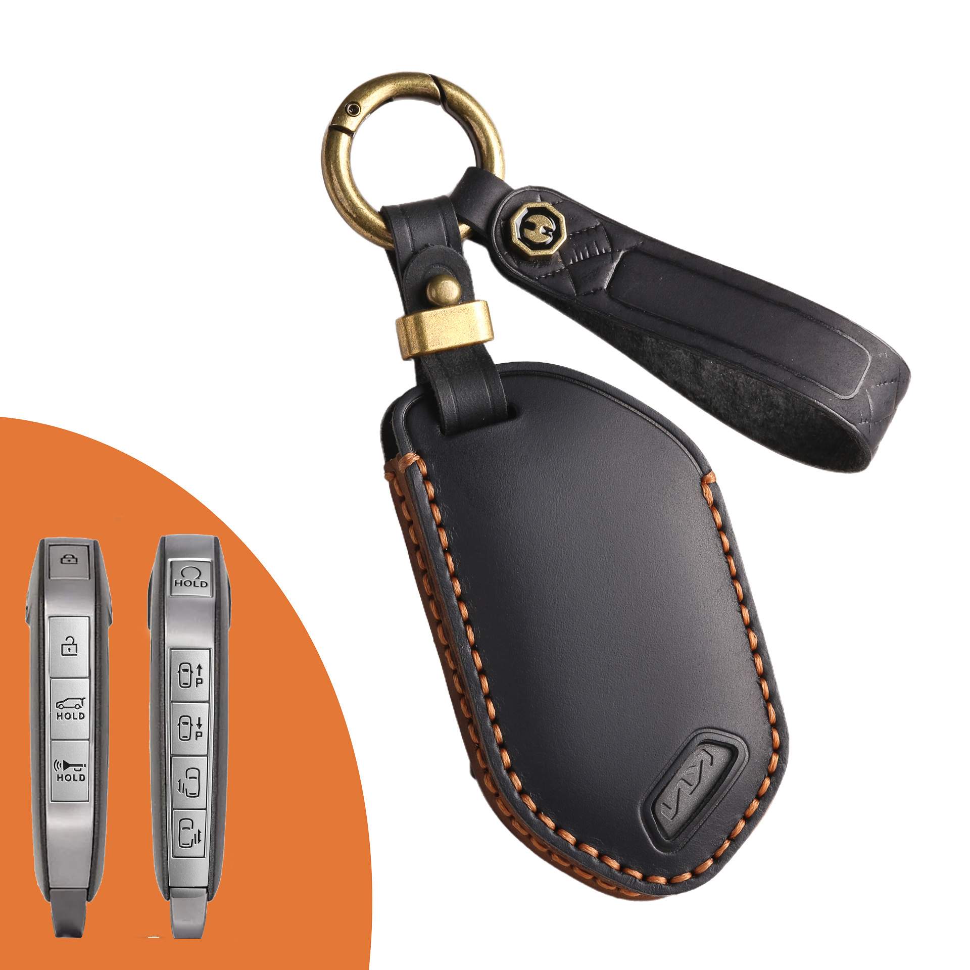 Key Fob Cover For Kia Sorento,Crazy Horse Leather
