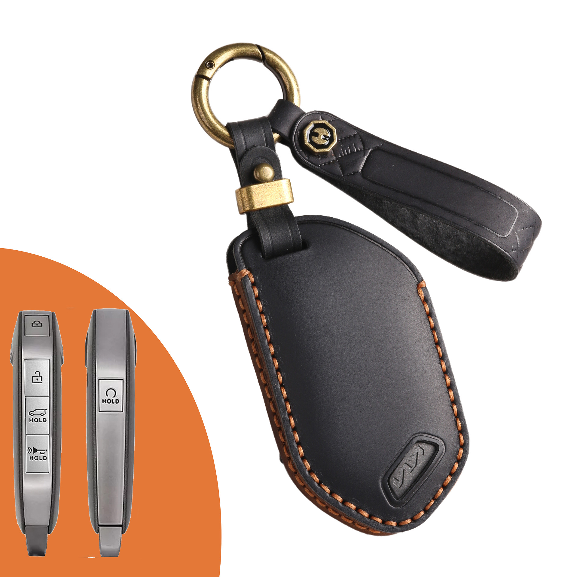 Key Fob Cover For Kia Sorento,Crazy Horse Leather