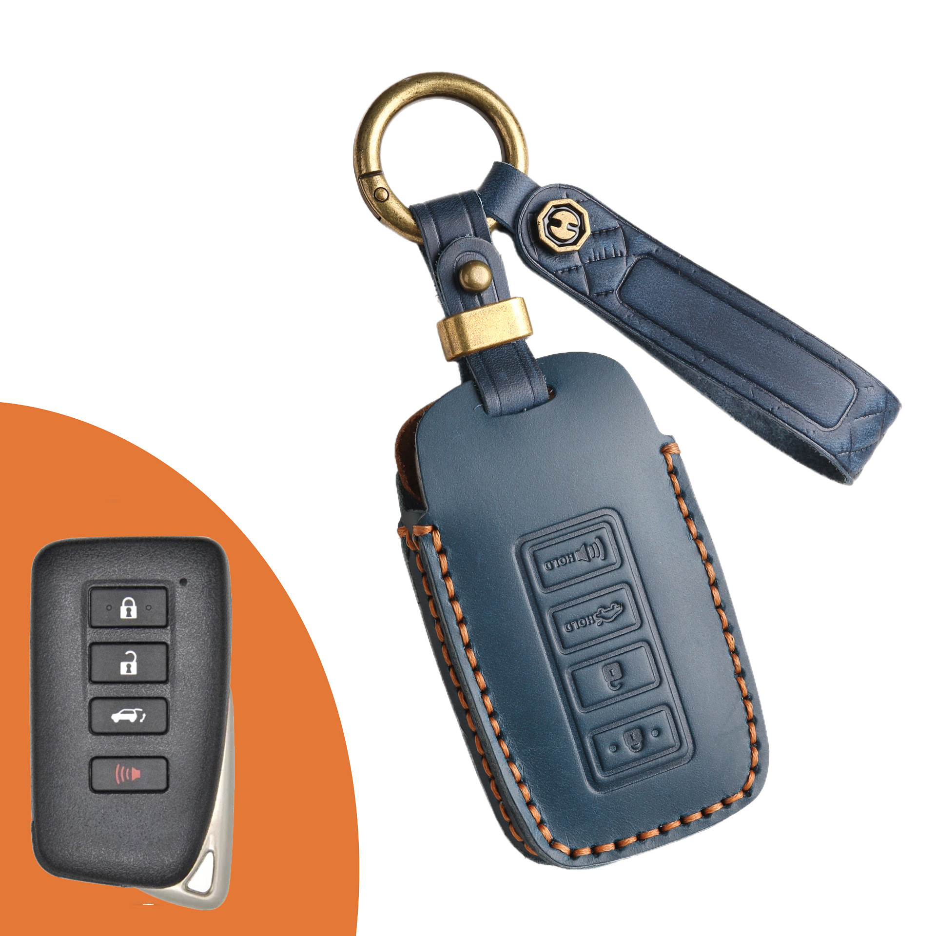 Key Fob Cover For Lexus,Crazy Horse Leather