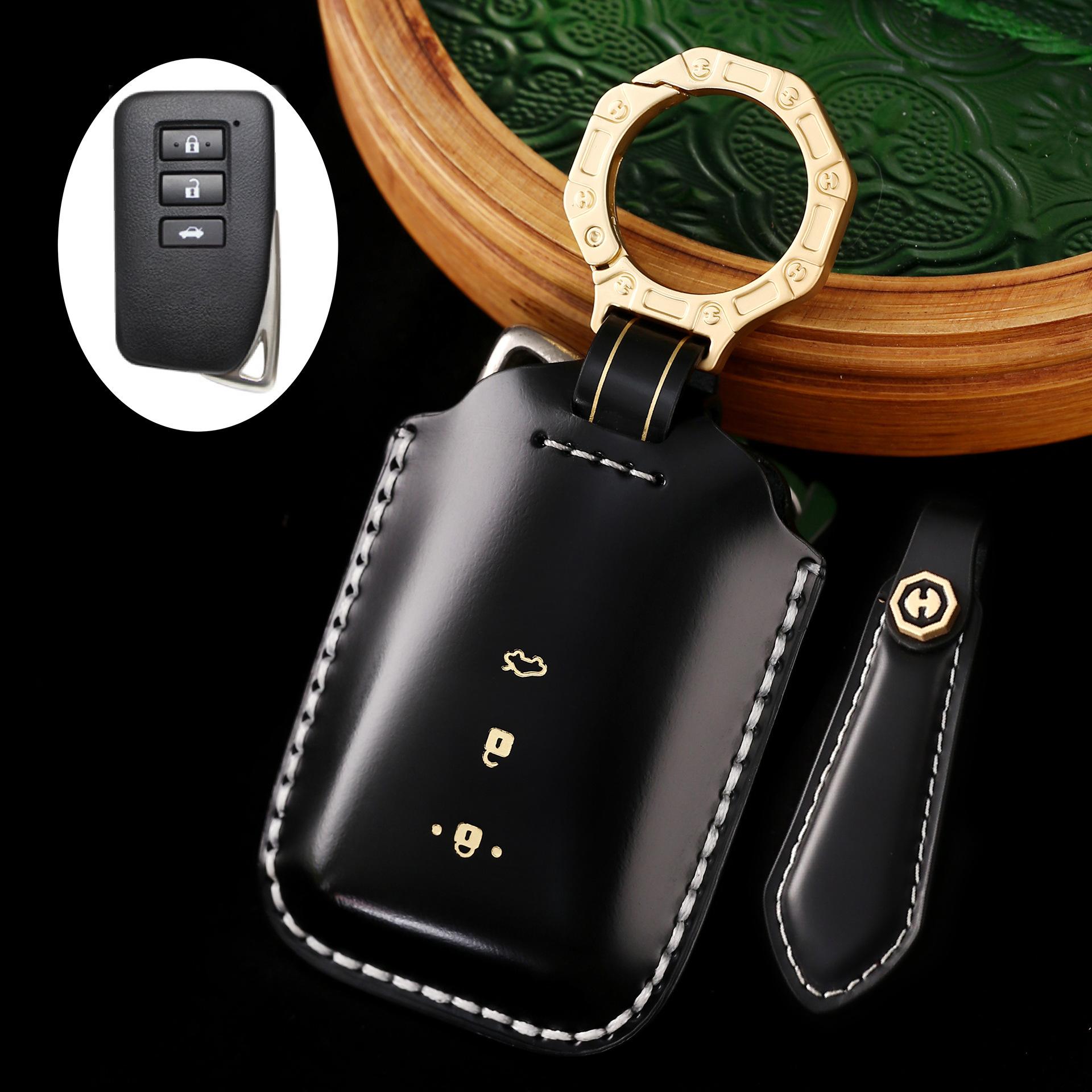 Key Fob Cover For Lexus,Cordovan Leather