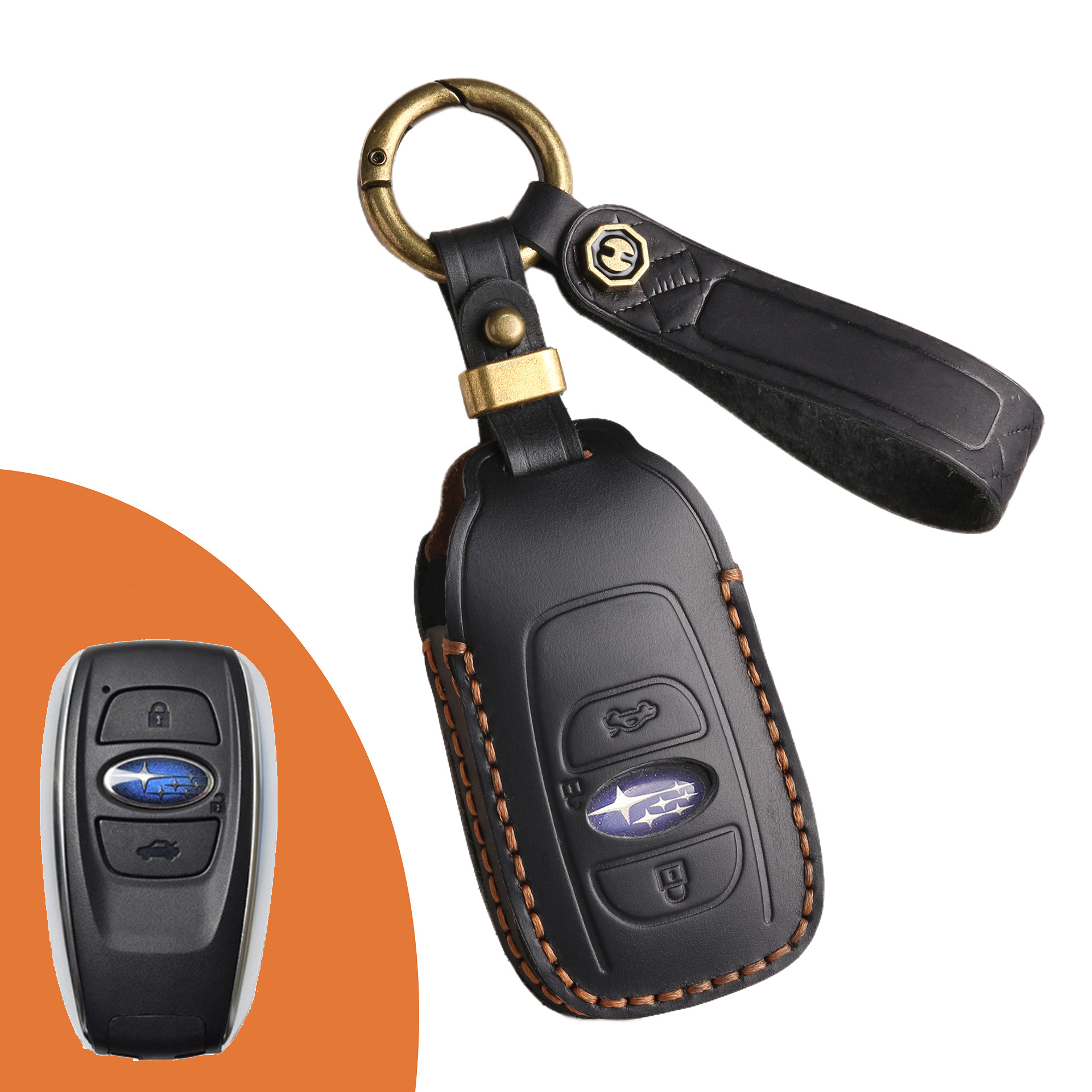Key Fob Cover For Subaru,Crazy Horse Leather