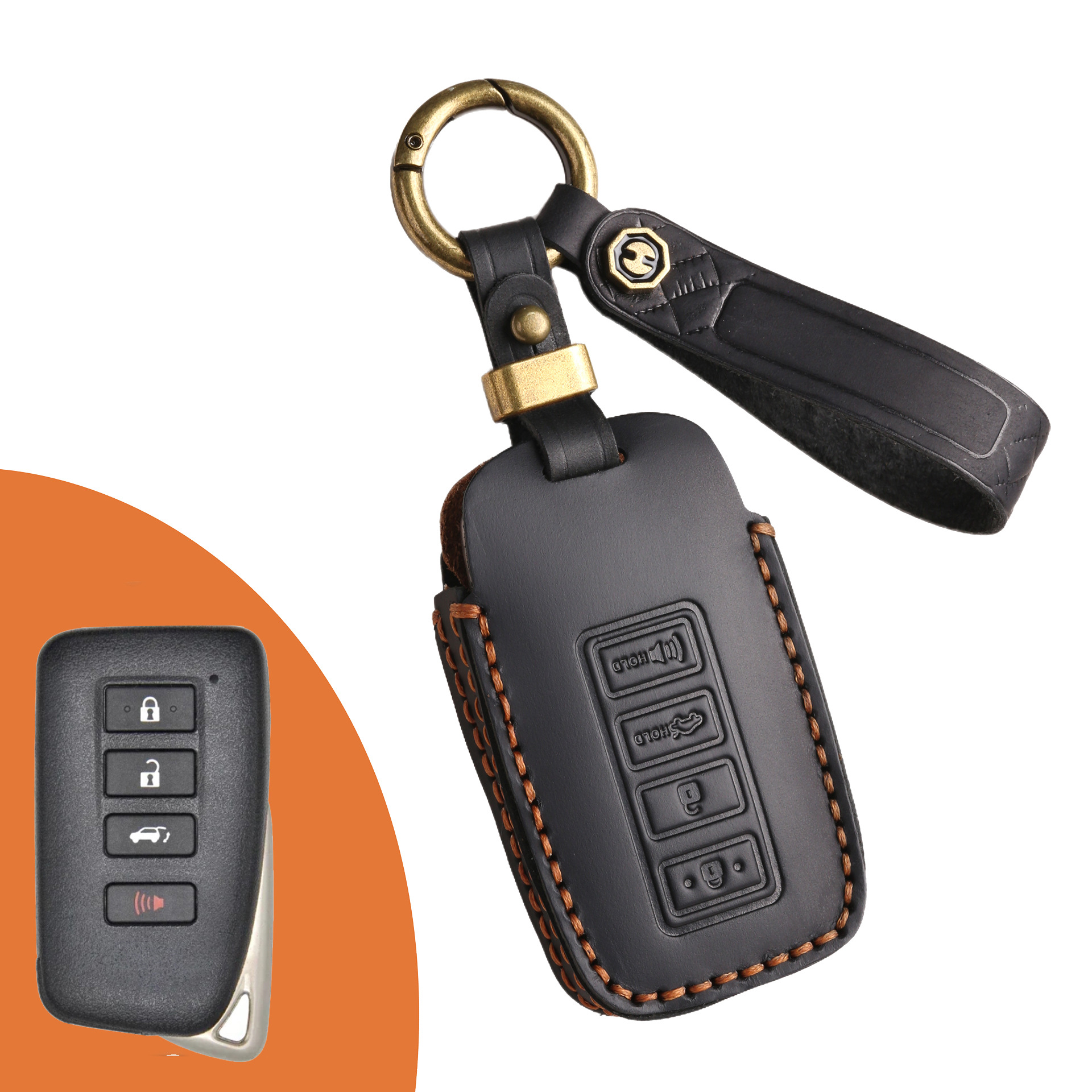 Key Fob Cover For Lexus,Crazy Horse Leather