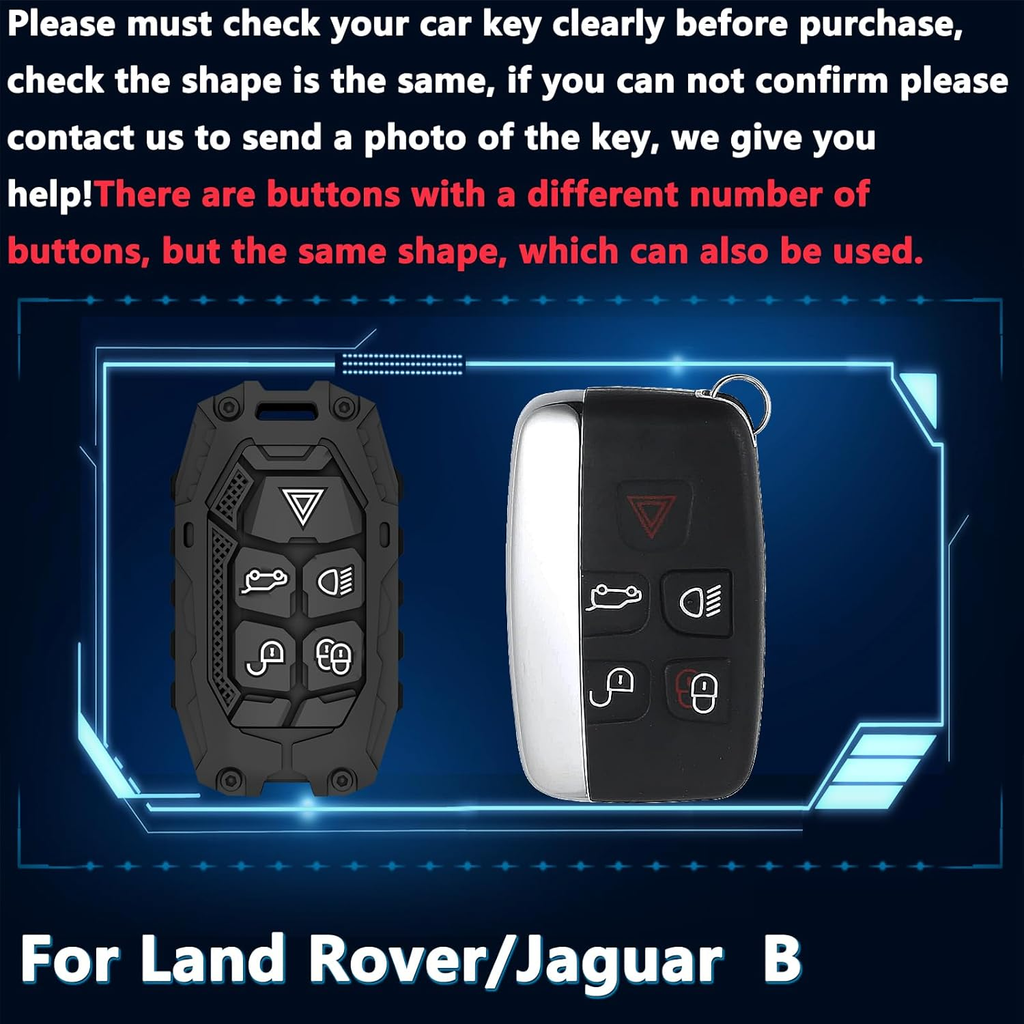 Key Fob Cover For Land Rover,Metal-Mecha