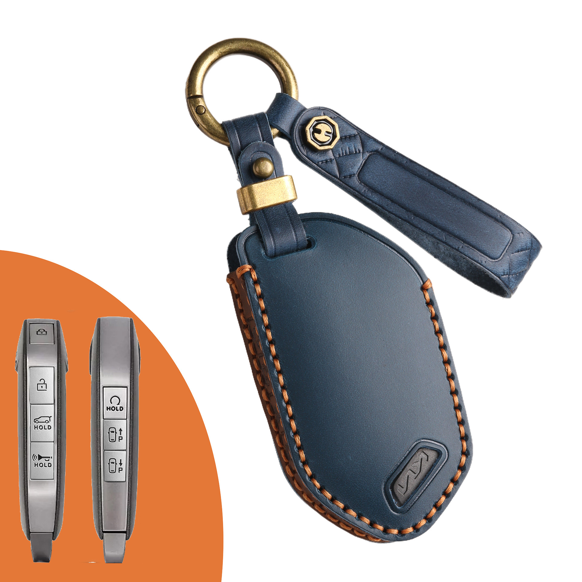Key Fob Cover For Kia Sorento,Crazy Horse Leather