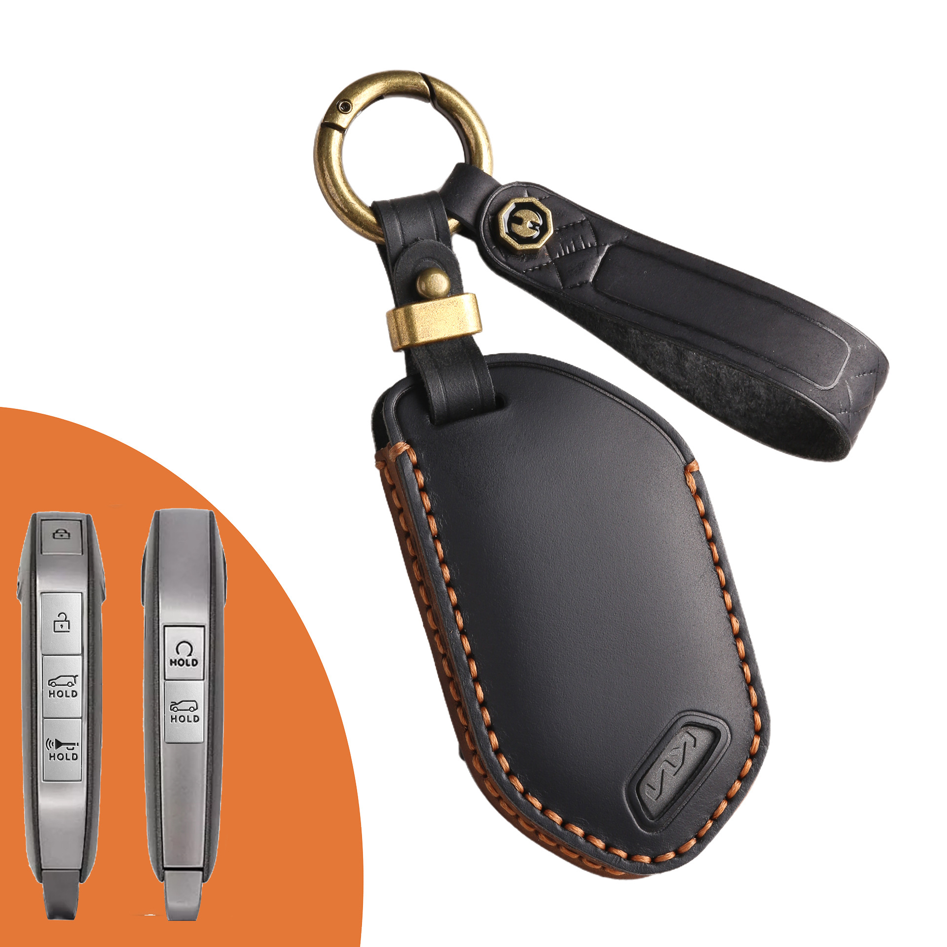 Key Fob Cover For Kia Sorento,Crazy Horse Leather