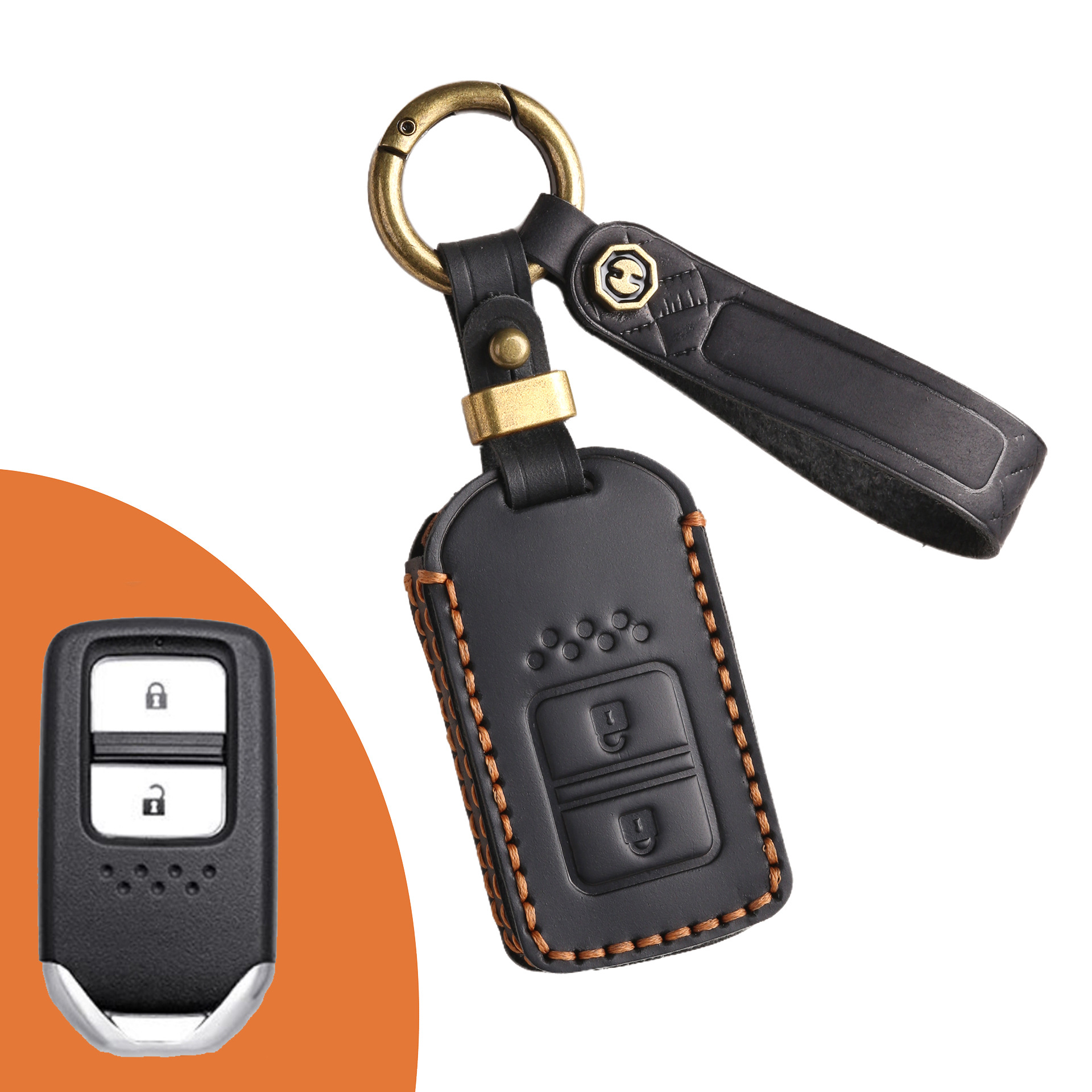 Key Fob Cover For Honda,Crazy Horse Leather