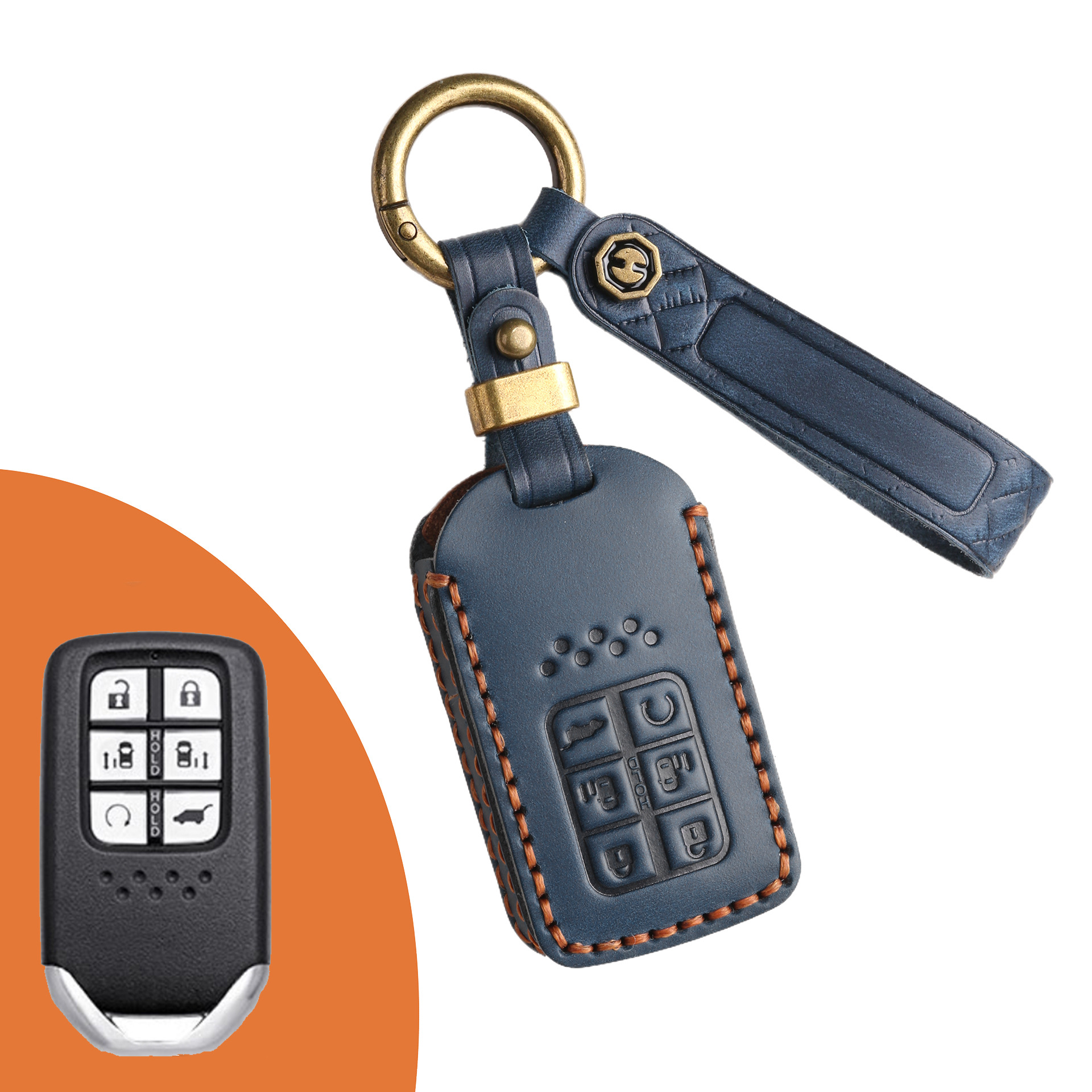 Key Fob Cover For Honda,Crazy Horse Leather