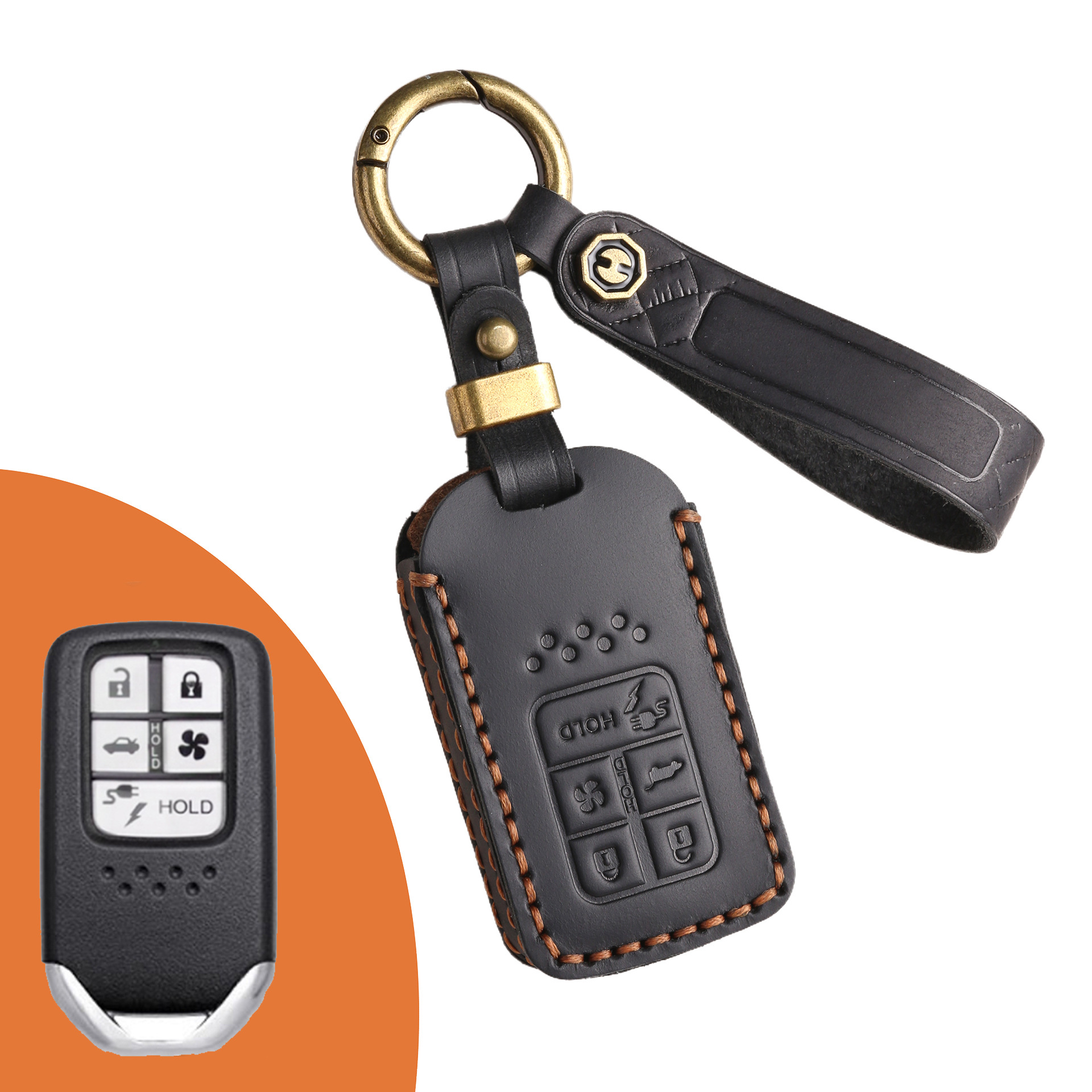 Key Fob Cover For Honda,Crazy Horse Leather
