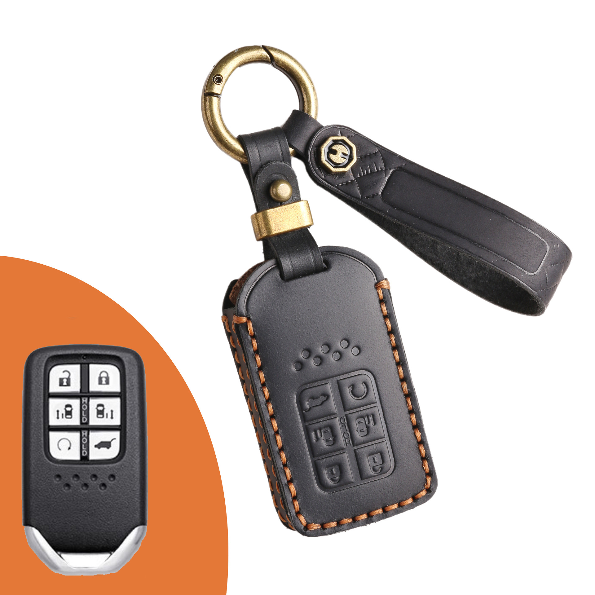 Key Fob Cover For Honda,Crazy Horse Leather
