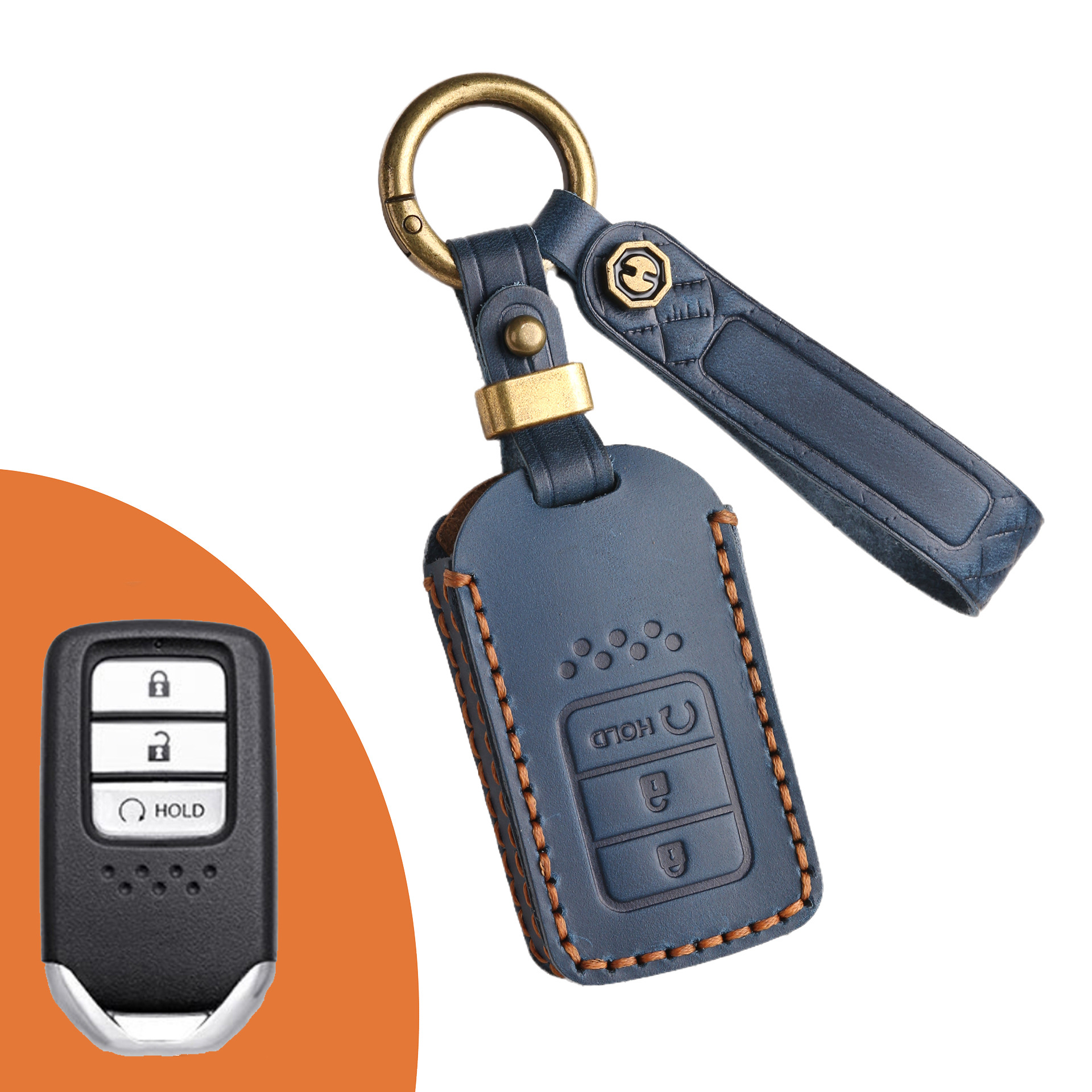 Key Fob Cover For Honda,Crazy Horse Leather